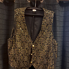 Gilet gouden zwart