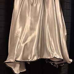 Grijs glimmende rok petticoat 