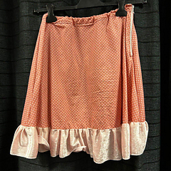 Rose gespikkelde top met rok